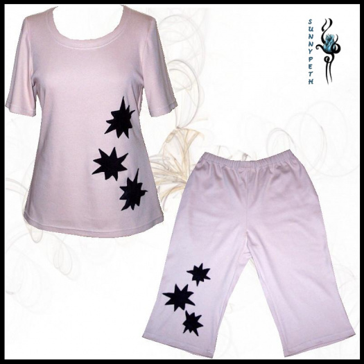 Dámské pyžamo ,,Black Star" -VÝPRODEJ
