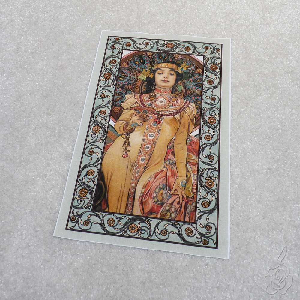 Bavlněný panel Alfons Mucha - Moët & Chandon