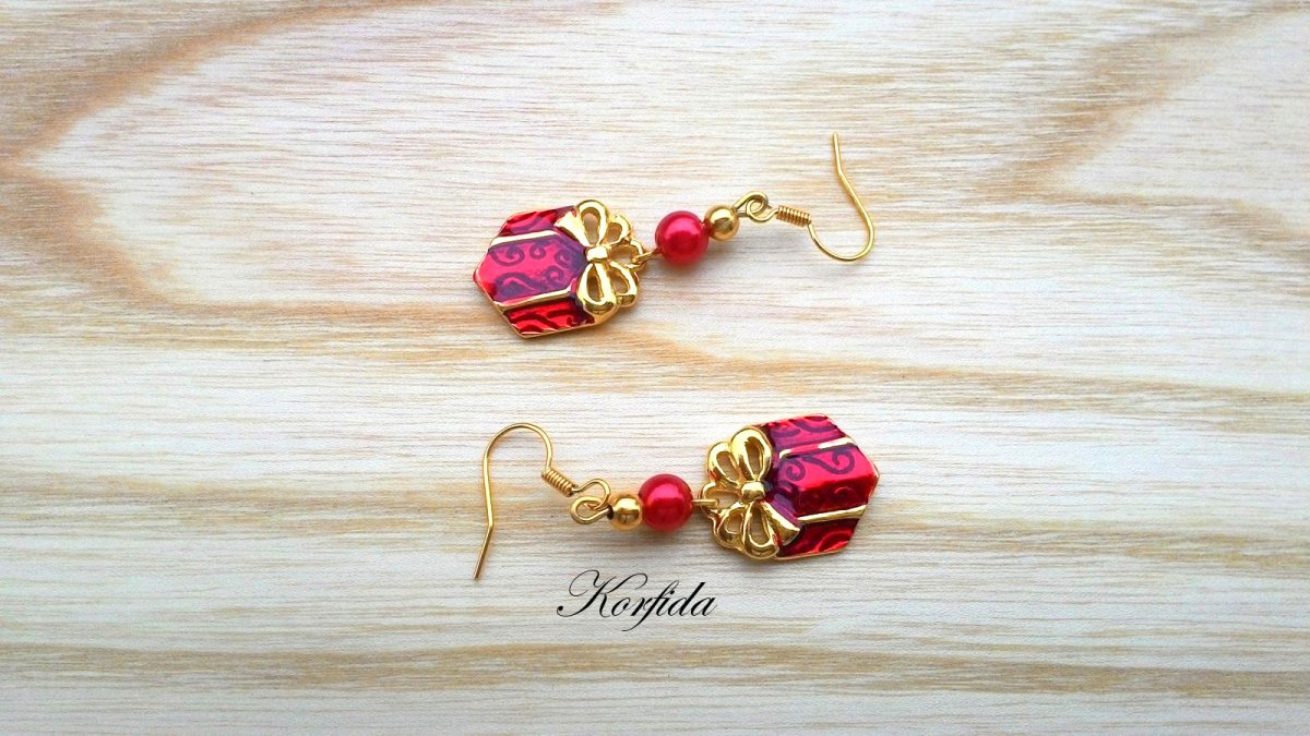 Náušnice vánoční dáreček (757/16)