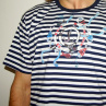 Malované triko námořnické s kruhy (XS-XXL na objednávku)