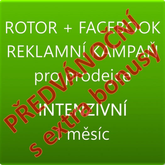 PŘEDVÁNOČNÍ REKLAMA V ROTORU + FACEBOOK – INTENZIVNÍ KAMPAŇ S BONUSY, pro prodejce
