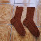 Ručně pletené ponožky s vlnou vel. 40-41