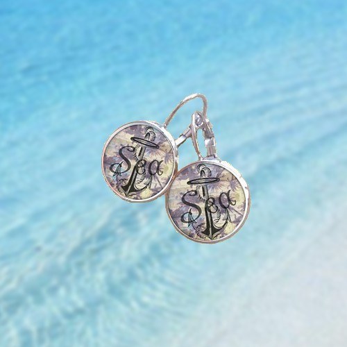 Visací náušnice Sea II.