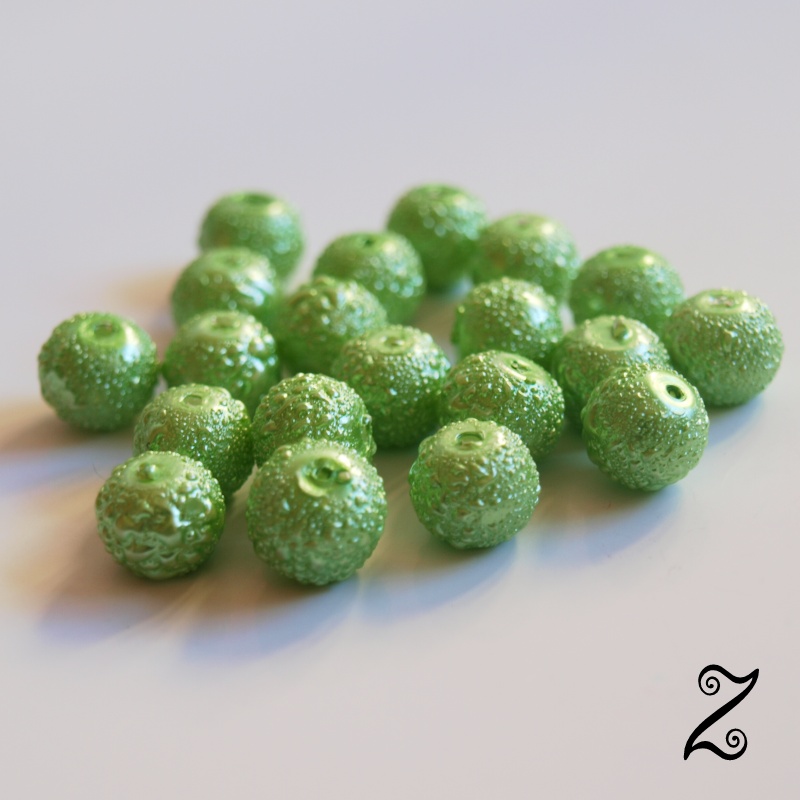 Zigana, světle zelená, 8 mm (20ks)