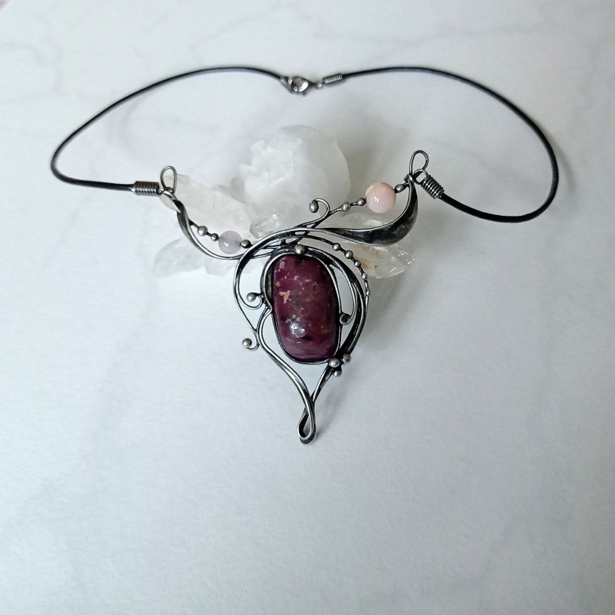 Spolu s rubínem - náhrdelník