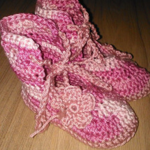 Sandálky růžový melír