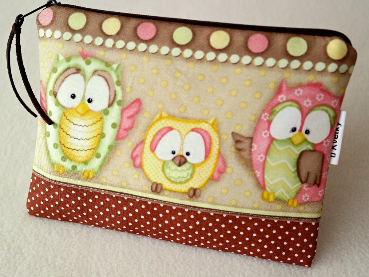 RŮŽOVÉ SOVY - taštička