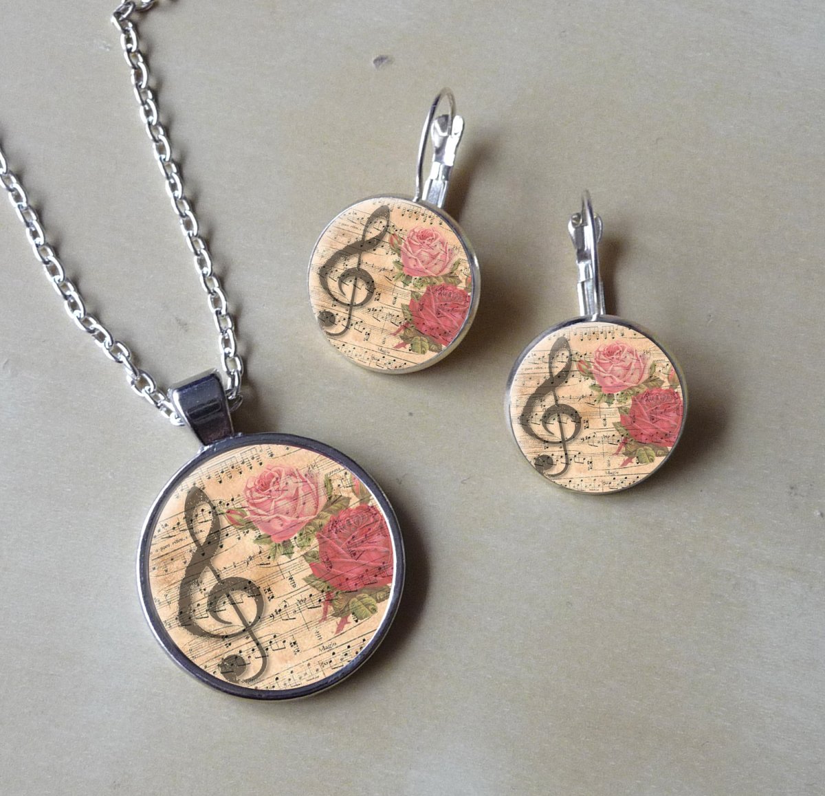 Souprava - náušnice + přívěsek