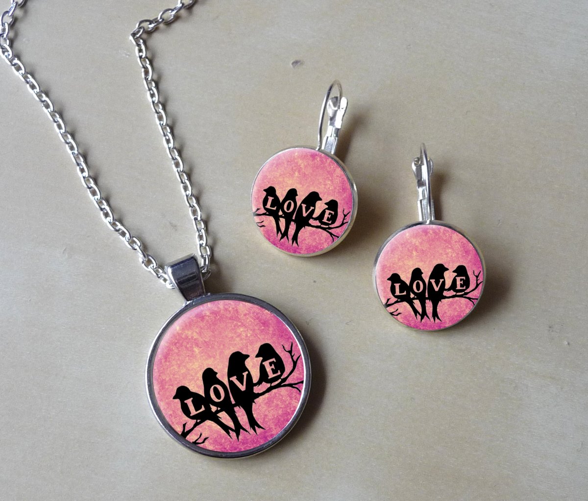 Souprava - náušnice + přívěsek