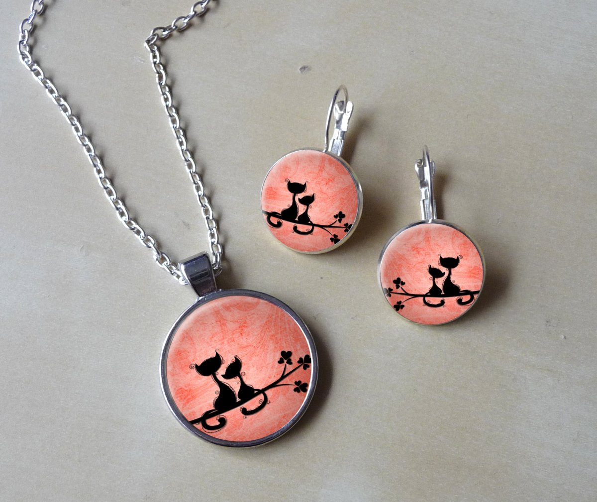 Souprava - náušnice + přívěsek