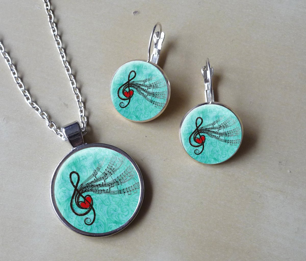 Souprava - náušnice + přívěsek