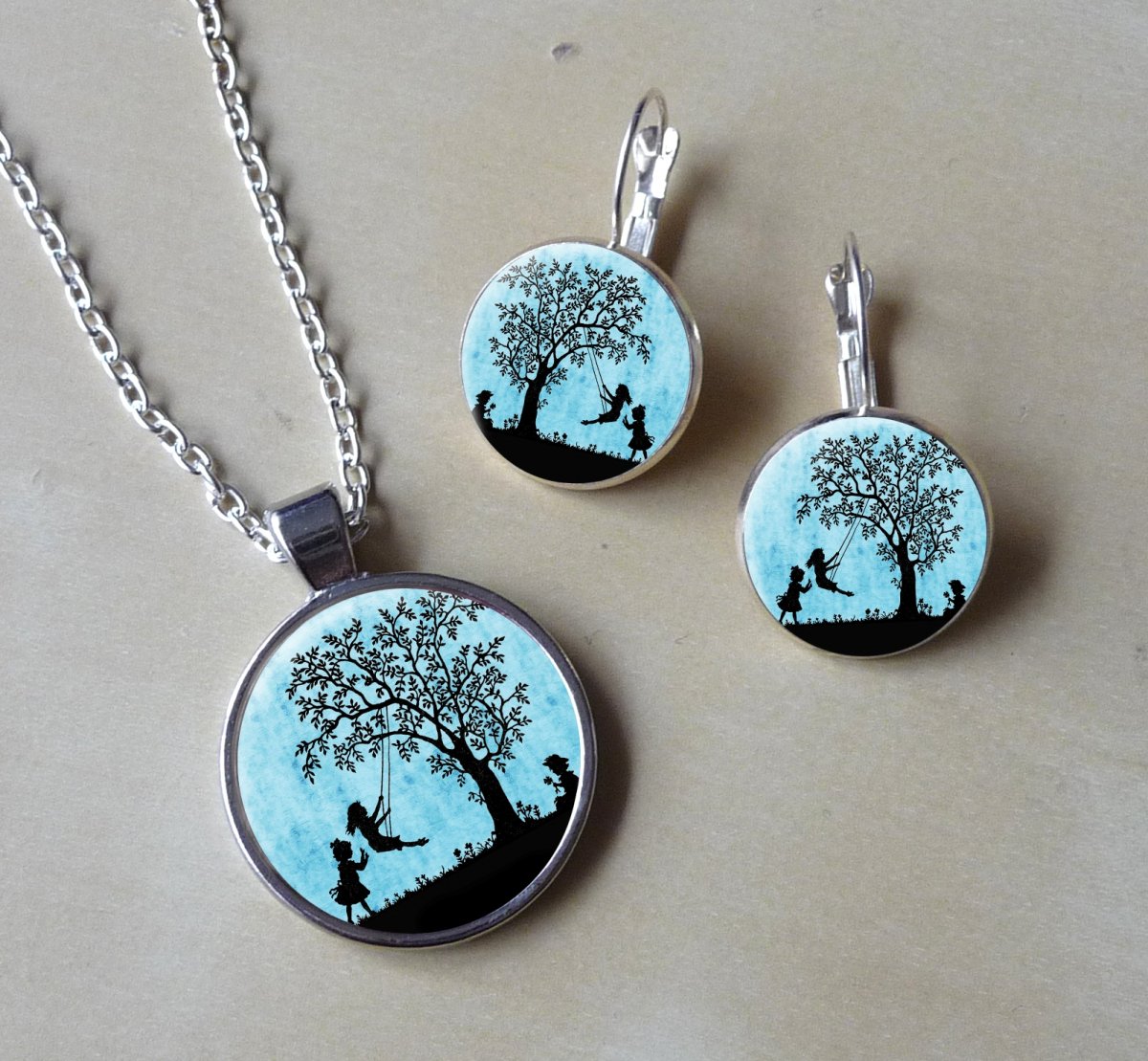 Souprava - náušnice + přívěsek