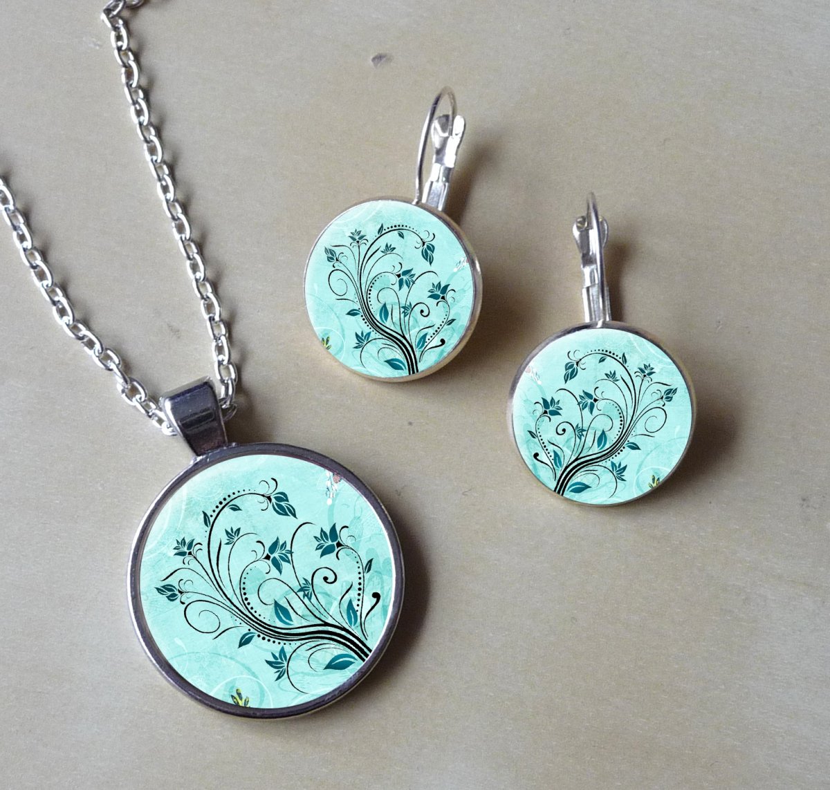 Souprava - náušnice + přívěsek