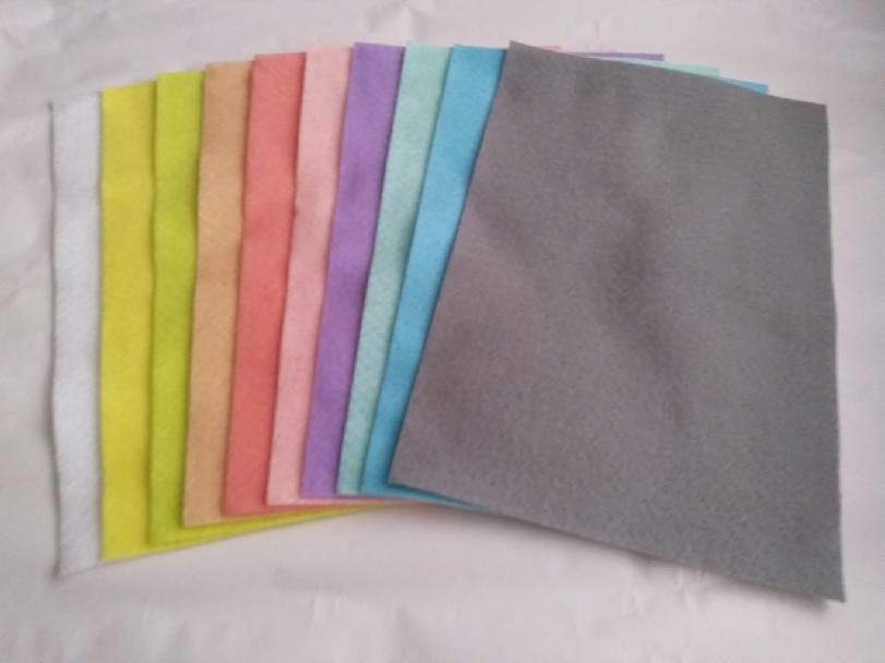 Sada filcu 20 x 30 cm (10ks) - mix