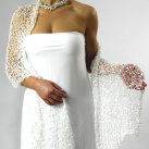 Z čisté lásky - svatební pletený šál
