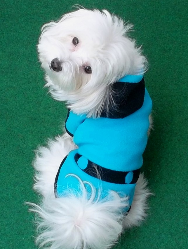 Modro-černá mikina s kapucí-VÝPRODEJ!