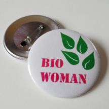 Bio woman - placka se špendlíkem