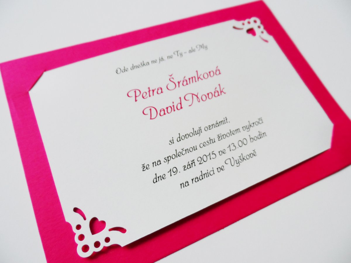 Svatební oznámení 1