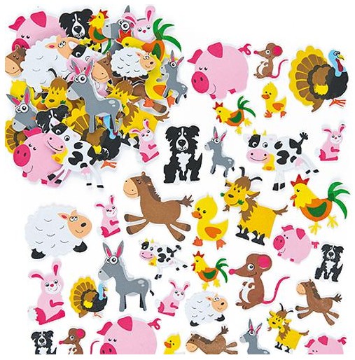 Samolepky z pěnovky - farma