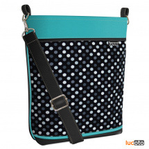 Sandra One Dot turquoise and black  
