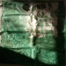 100% hedvání šátek 74x74 cm zelená fantazie