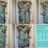 Mentolovo-hnědé dámské batikované šaty S - XXL 14844155
