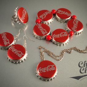 Set šperků Coca Cola