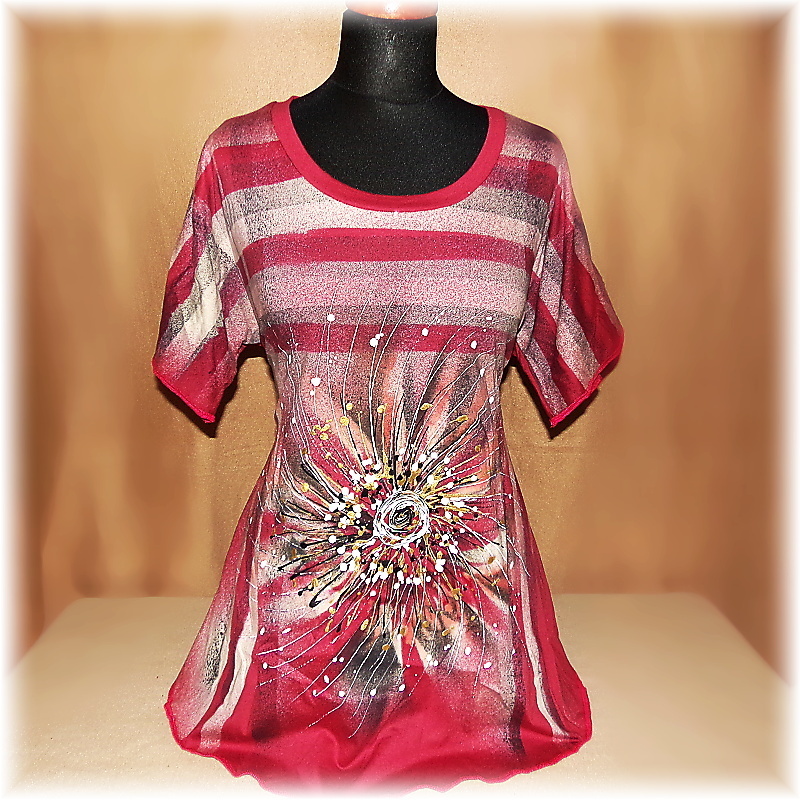 Tunika malovaná,M,L