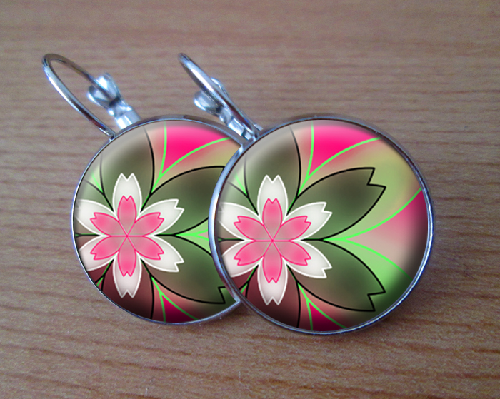 COOL VISACÍ NÁUŠNICE - Do růžova