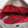 Vyšívaná kabelka "Sivá a červená"