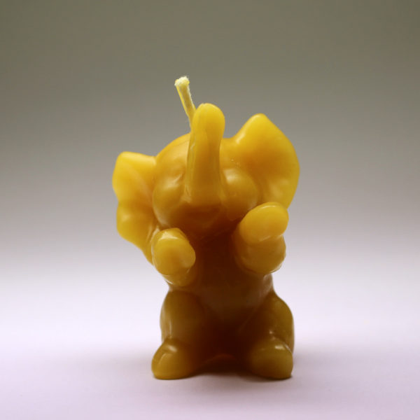 Svíčka z včelího vosku - slon