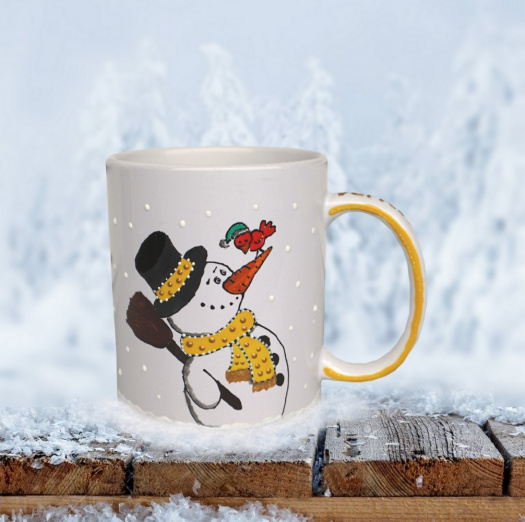 Hrnek malý - sněhulák sněhový