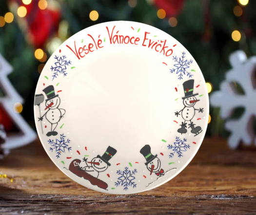 Talíř velký - sněhulák hravý