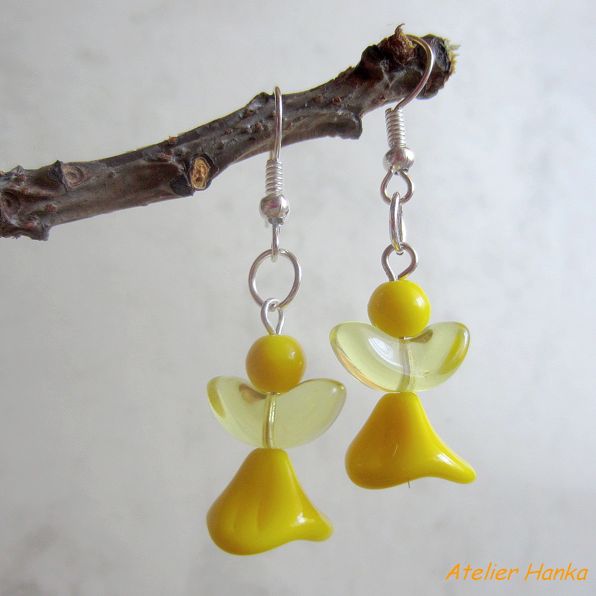 náušnice ,,ŽLUTÉ PANENKY