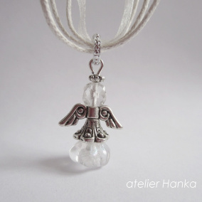 náhrdelník ,,Sněhová andělka "
