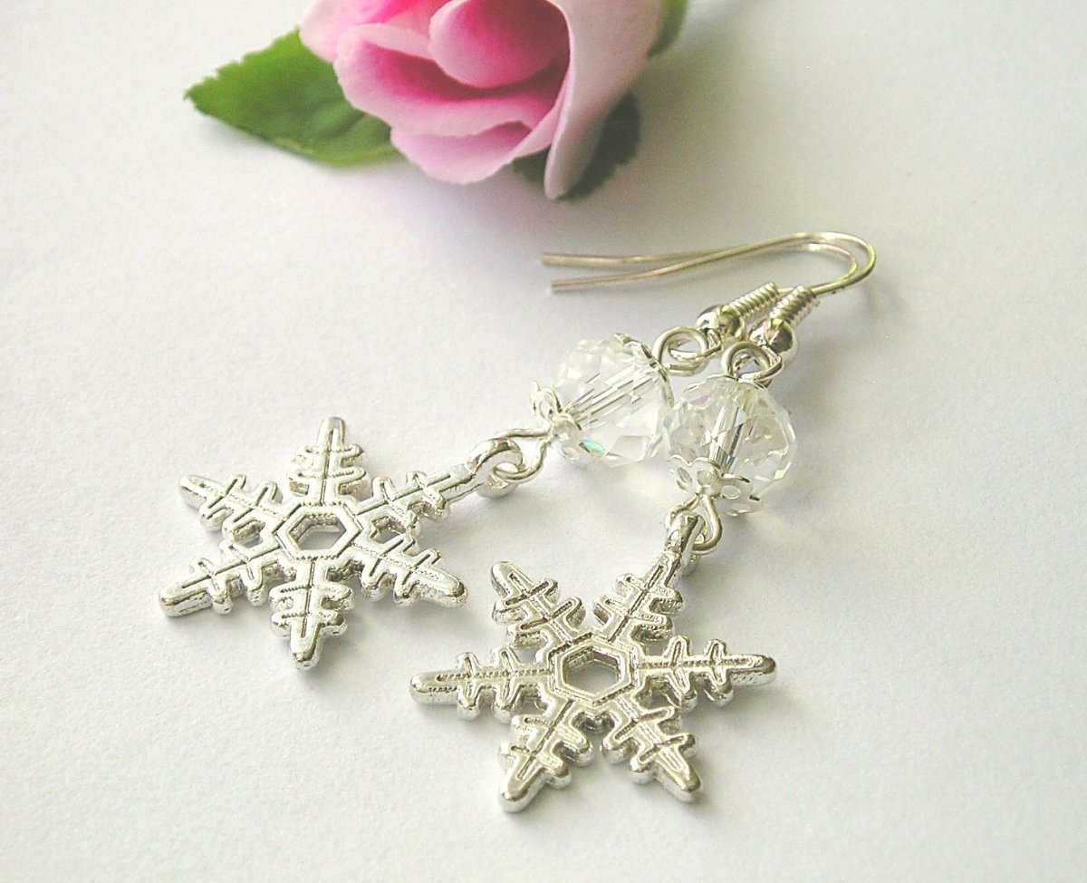 Náušnice sněhové vločky