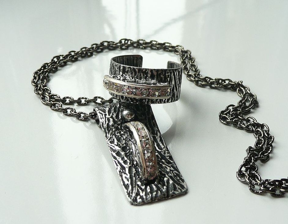 Crystal duo.. (prsten + náhrdelník)