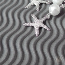 Přívěsek - Mořské hvězdice s bílou perl. (0106P)