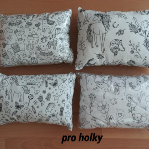 Polštářek k domalování pro holky- doprodej!