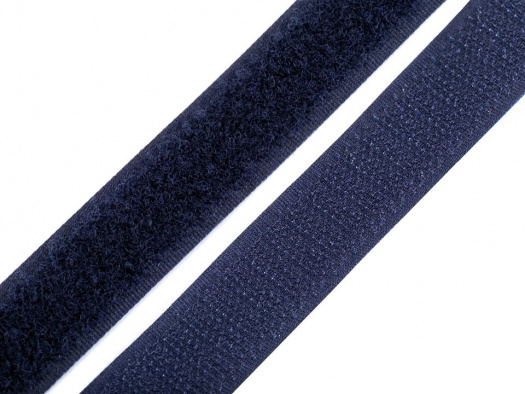 Suchý zip šíře 20 mm (1m) - tmavě modrá