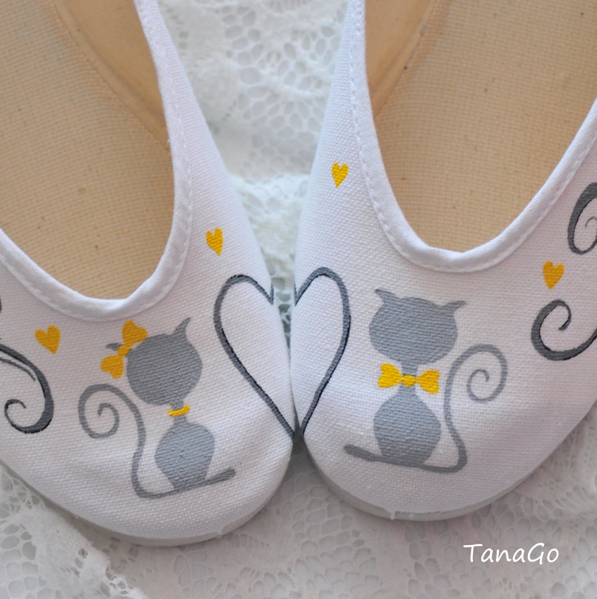 Svatební balerínky kočičí