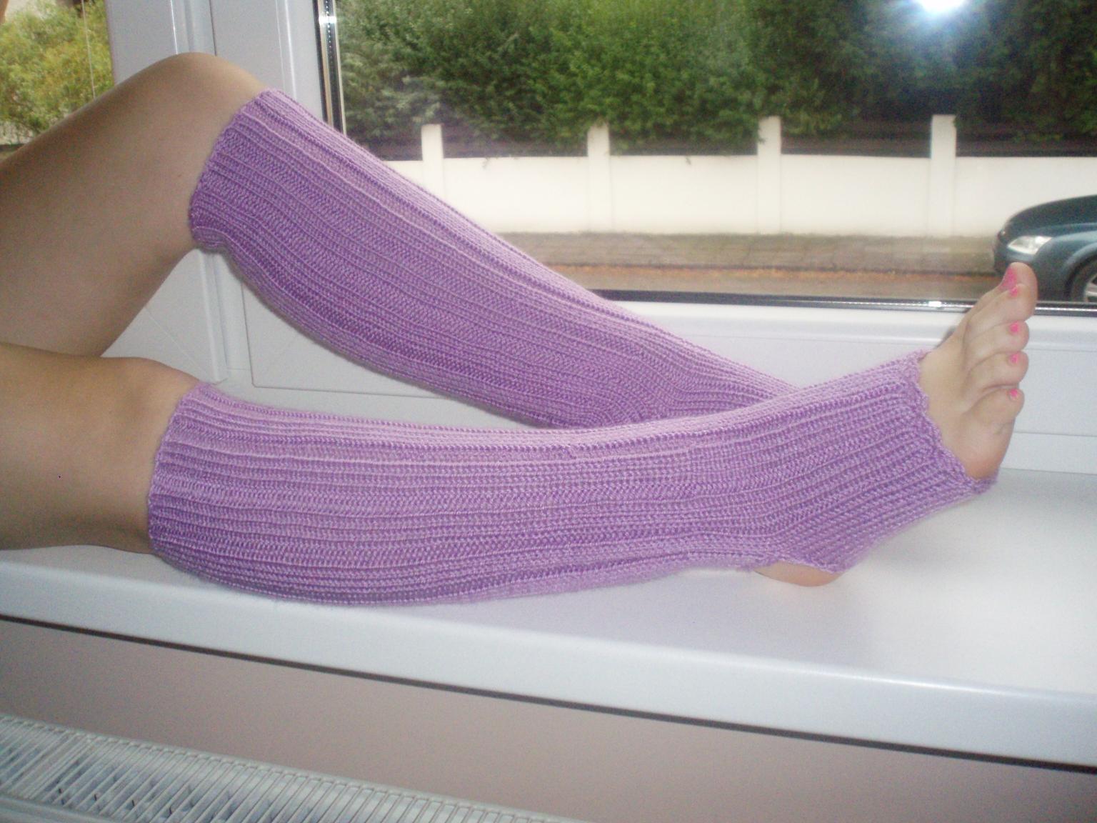 Taneční návleky světle fialové