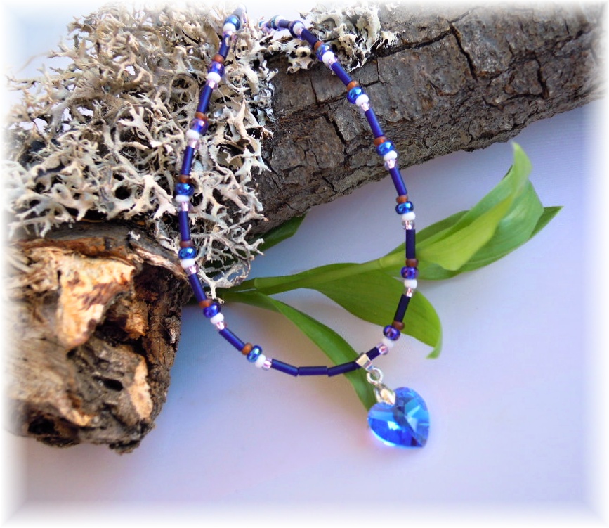 Náhrdelník se swarovski srdíčkem