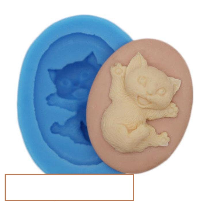 Silikonová forma na fimo - kotě