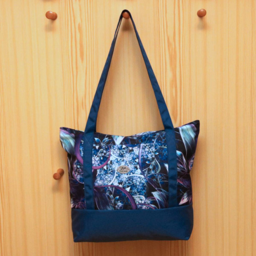 Taška - kabelka - modrofialová
