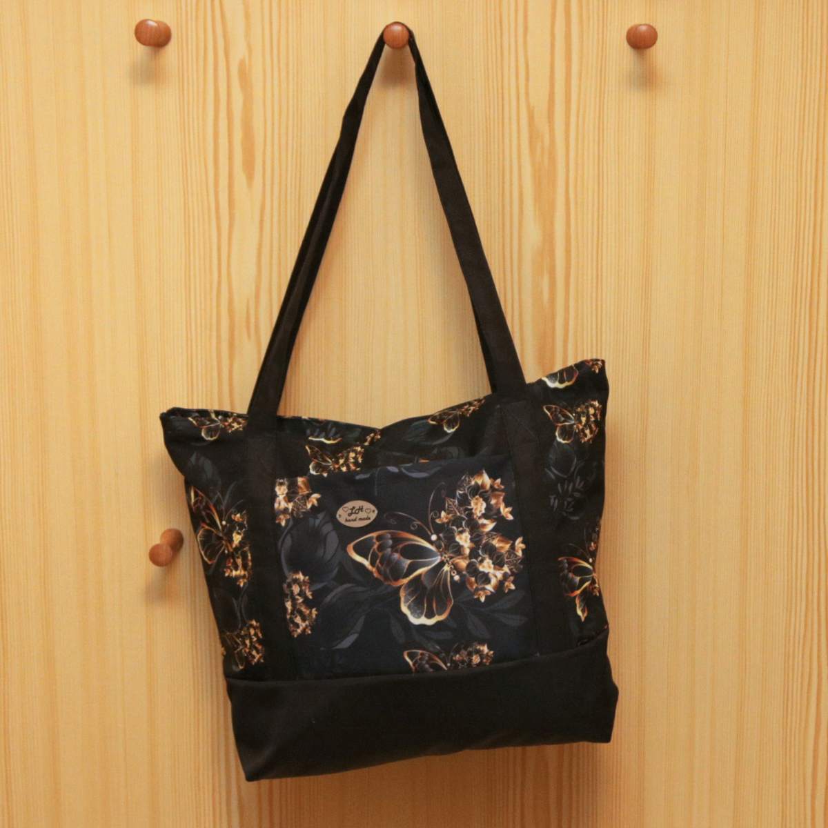 Taška - kabelka - zlatý motýl