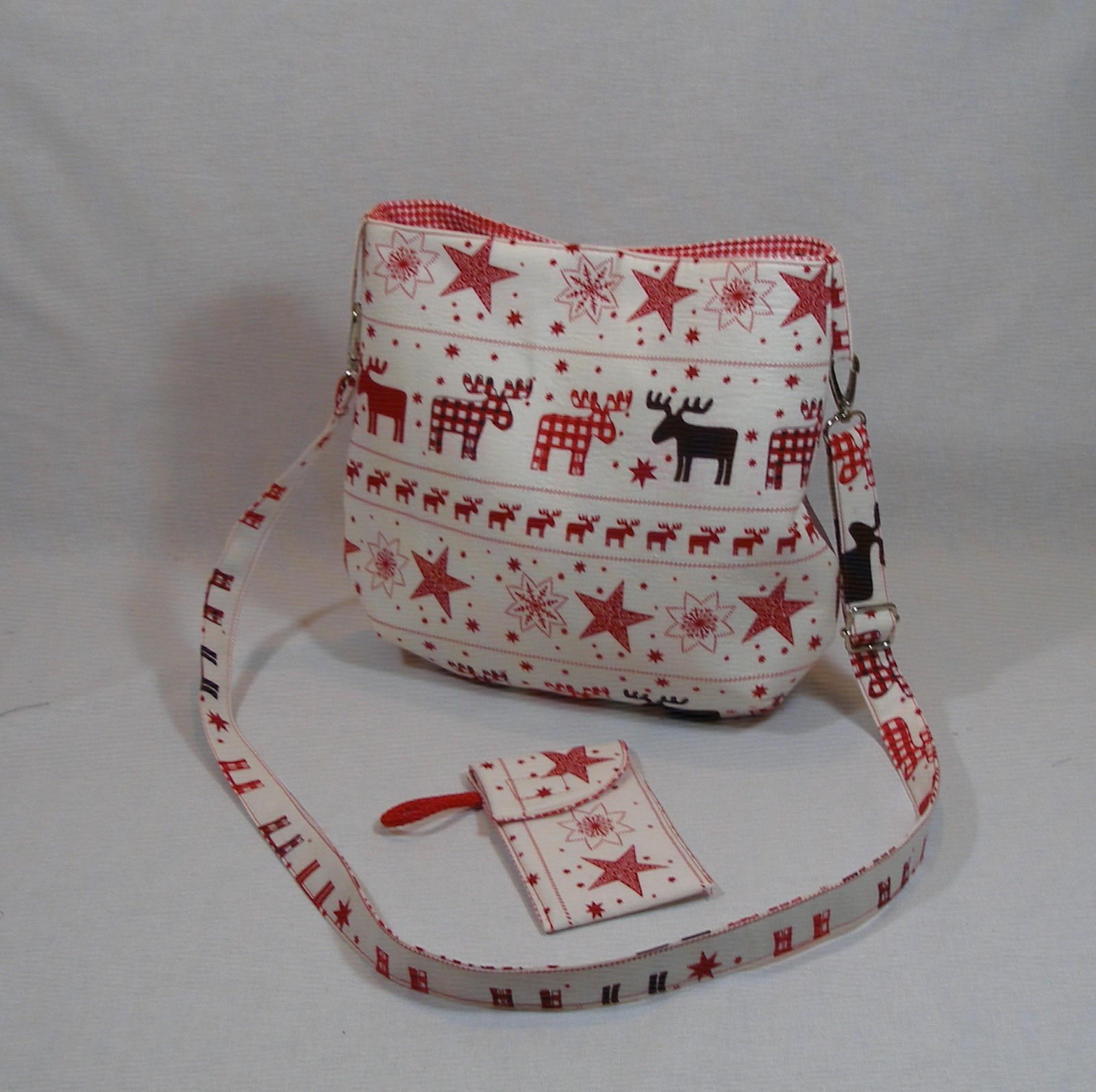 mini kabelka vánoční