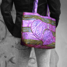 Originál malovaná kabelka - fialová 