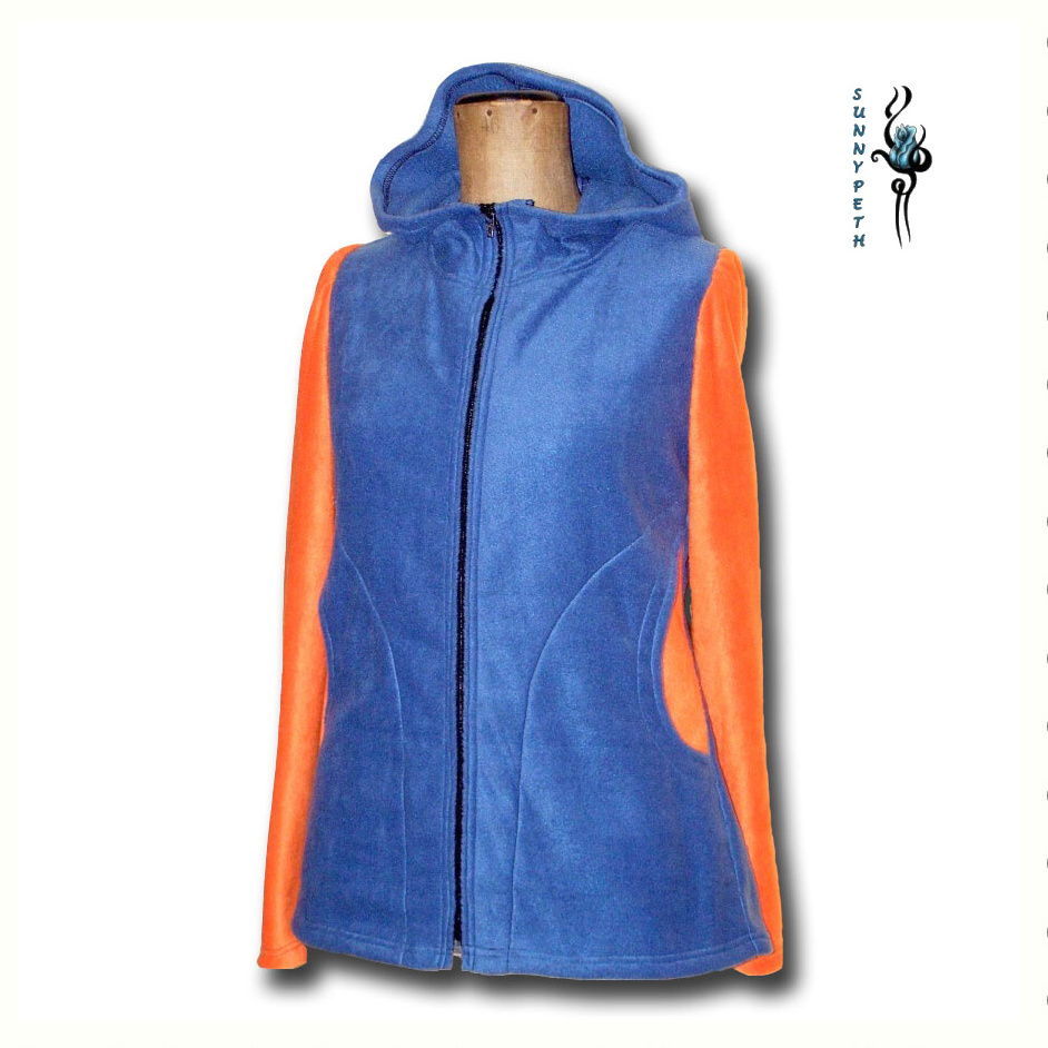 Mikina 2v1 ,,Blue&Orange In The Winter