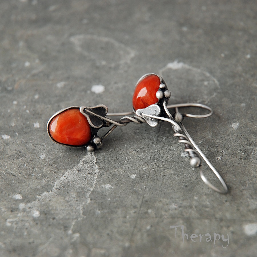 Podzimní lístky v červené